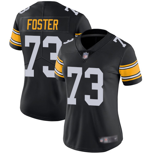 Women Pittsburgh Steelers Football #73 Limited Black Ramon Foster Alternate Vapor Untouchable Nike NFL Jersey